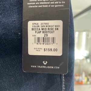 True Religion Becca Blue jeans brand new